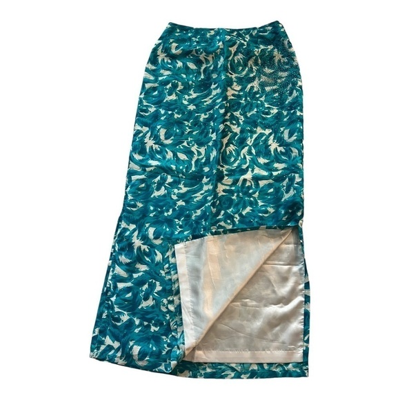 Anthropologie Silk Floral Maxi Skirt Size 2 - Picture 4 of 9